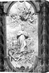 Gros Canvas Paintings - St Aloyzius Gonzaga in Glory by Pierre Le Gros the Younger