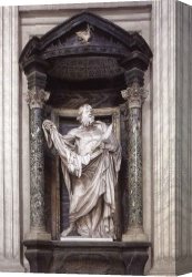 Gros Canvas Paintings - St Bartholomew by Pierre Le Gros the Younger