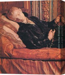 Gros Canvas Paintings - The Death of St Stanislas Kostka by Pierre Le Gros the Younger