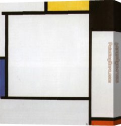 Composition VIII Canvas Paintings - Composition 2 by Piet Mondrian
