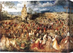 Cross in The Wilderness Canvas Paintings - Christ Carrying the Cross by Pieter the Elder Bruegel