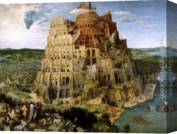 Elder Canvas Paintings - The Tower of Babel by Pieter the Elder Bruegel