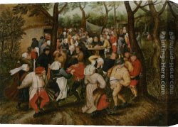 Wedding Canvas Paintings - The Wedding Dance by Pieter the Younger Brueghel