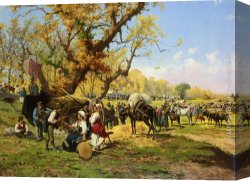 Pietro Canvas Paintings - The Horse Hair by Pietro Barucci