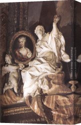 Tomb Canvas Paintings - Tomb of Maria Clementina Sobieska (detail) by Pietro Bracci