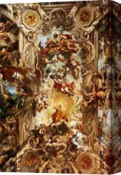 Pietro Canvas Paintings - Allegory Of Divine Providence by Pietro da Cortona