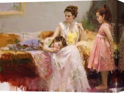 Heart Canvas Paintings - A Soft Place In My Heart by Pino