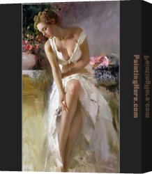 Pino Canvas Paintings - Angelica by Pino