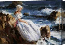 Coming Canvas Paintings - coming storm by Pino