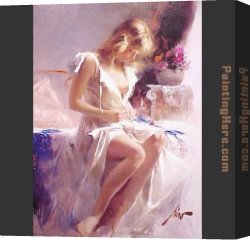 Early Winter in The Sierra Nevada Canvas Paintings - Early Morning by Pino