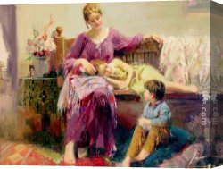 Pino Canvas Paintings - My Childhood Years by Pino
