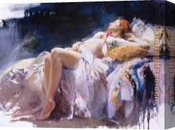 Dreams Canvas Paintings - Sensual Dreams by Pino