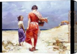 A Peaceful Retreat Canvas Paintings - Summer Retreat 2002 by Pino