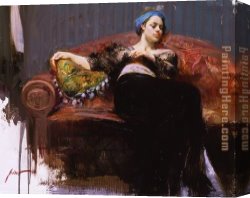 Sweet Canvas Paintings - Sweet Thoughts by Pino