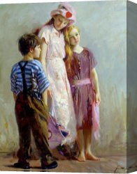 Spirits at Play II Canvas Paintings - The Spirit of Love by Pino