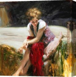 Heart Canvas Paintings - WHISPERING HEART by Pino