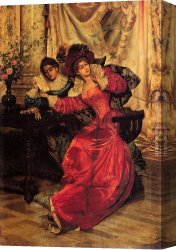 Letter Canvas Paintings - The Love Letter by Pio Ricci