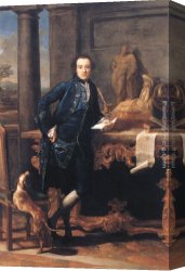 Girolamo Canvas Paintings - Portrait of Charles Crowle by Pompeo Girolamo Batoni