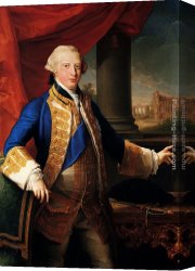 Girolamo Canvas Paintings - Portrait Of Edward Augustus, Duke Of York (1739-1767) by Pompeo Girolamo Batoni