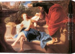 Girolamo Canvas Paintings - Susanna and the Elders by Pompeo Girolamo Batoni