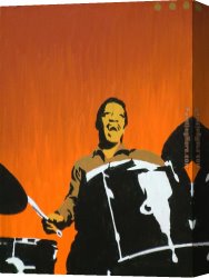Pop Art Canvas Paintings - art on fire by Pop art