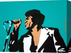 Pop Art Canvas Paintings - brown in gold by Pop art