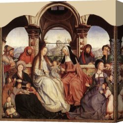 Central Canvas Paintings - St Anne Altarpiece (central panel) by Quentin Massys