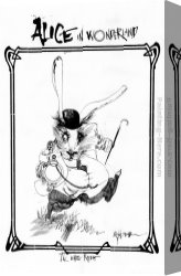 Beaux-arts Canvas Paintings - Alice in Wonderland by Ralph Steadman Art