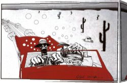 Beaux-arts Canvas Paintings - Fear And Loathing In Las Vegas by Ralph Steadman Art