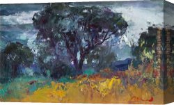 Blick Uber Die Sierra Nevada Canvas Paintings - DIE DE TORMENTA by Ramon Vilanova