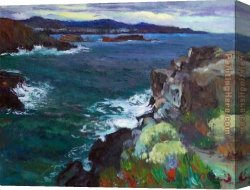 Ramon Vilanova Canvas Paintings - LA TRISTEZA ESCONDE TU SONRISA by Ramon Vilanova