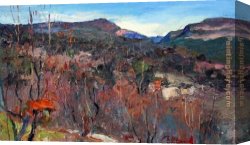 Ramon Vilanova Canvas Paintings - MANANA DE INVIERNO by Ramon Vilanova