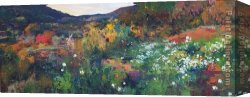 Ramon Vilanova Canvas Paintings - THE SUN IS AUTUMN by Ramon Vilanova