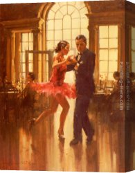 Music Canvas Paintings - Dance To The Music by Raymond Leech