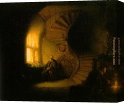 Rembrandt Canvas Paintings - Philosopher in Meditation by Rembrandt