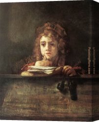 Rembrandt Canvas Paintings - Titus by Rembrandt