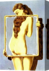 Rene Magritte Canvas Paintings - Dangerous Liaisons by Rene Magritte