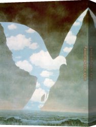 Family Canvas Paintings - The Big Family by Rene Magritte