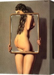 Surrealism Canvas Paintings - The Dangerous Liaison by Rene Magritte