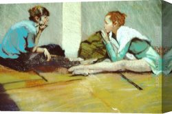 Rhoda Canvas Paintings - The Conversation by Rhoda Yanow