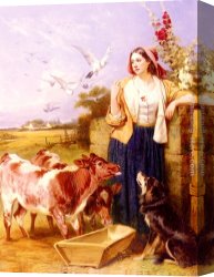 Friends Canvas Paintings - Good Friends by Richard Ansdell