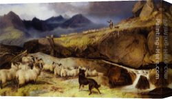 Isle Canvas Paintings - Isle of Sky by Richard Ansdell