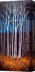 Woods Canvas Paintings - INTO THE WOODS by Robert Cook