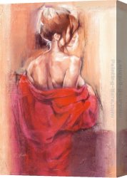 The Harem Bath Canvas Paintings - Before the bath by Robert Duval