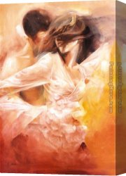 Dance The Night Away Canvas Paintings - Emotional Dance by Robert Duval