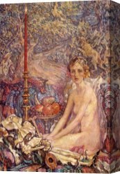 Spirits at Play II Canvas Paintings - Spirit of the Garden by Robert Reid