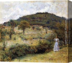 Springtime Canvas Paintings - Springtime Stroll by Robert Reid