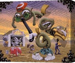 Robert Williams Canvas Paintings - Bastardizing Of The Autonomy Of person Place And Thing by Robert Williams