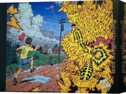 Robert Williams Canvas Paintings - Timmy Last Surprise by Robert Williams