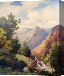 Woods Canvas Paintings - Limpia Creek, West Texas by Robert Wood